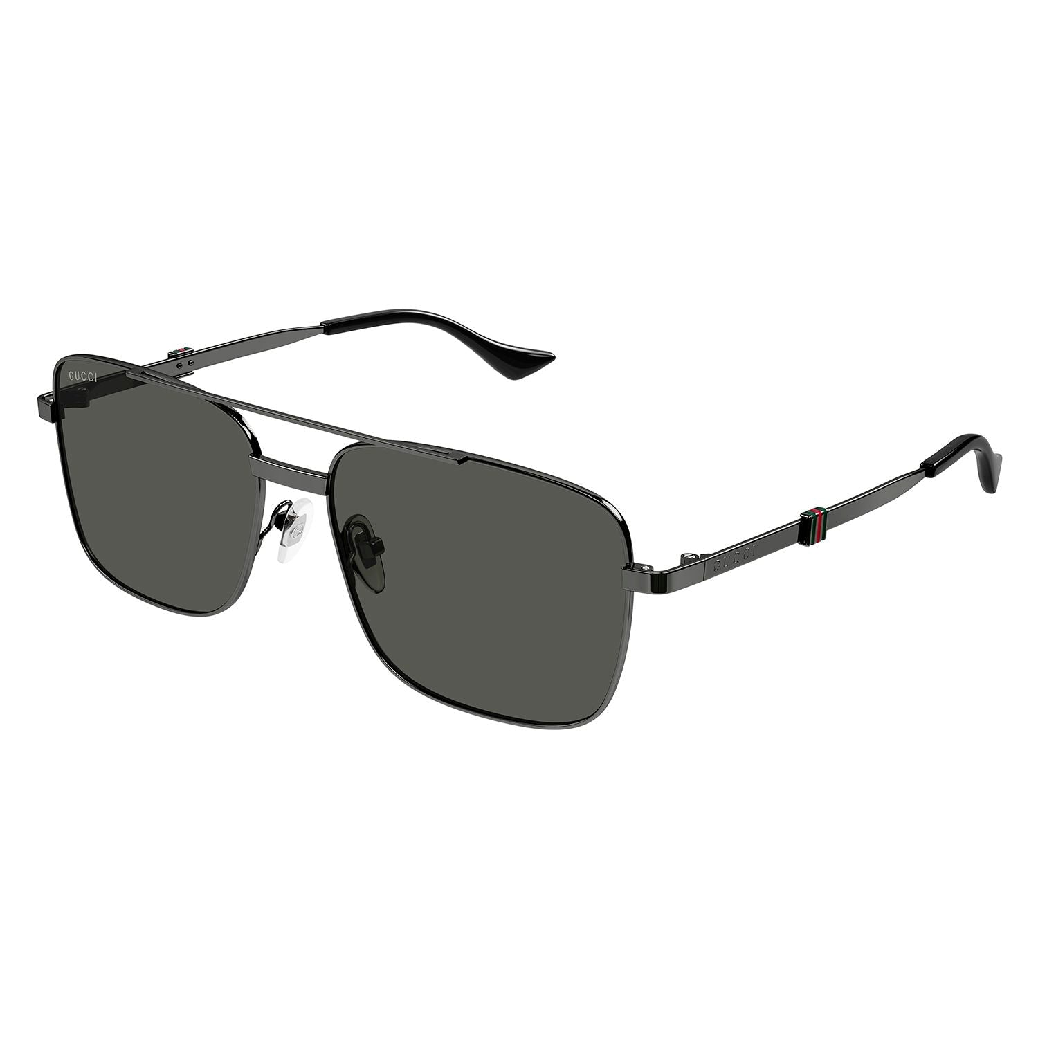 GG1441S Ruthenium metal Sunglasses - Shiny Dark Ruthenium