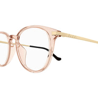 GG1466OA Pink recycled acetate Optical Frames - Shiny Transparent Light Peach