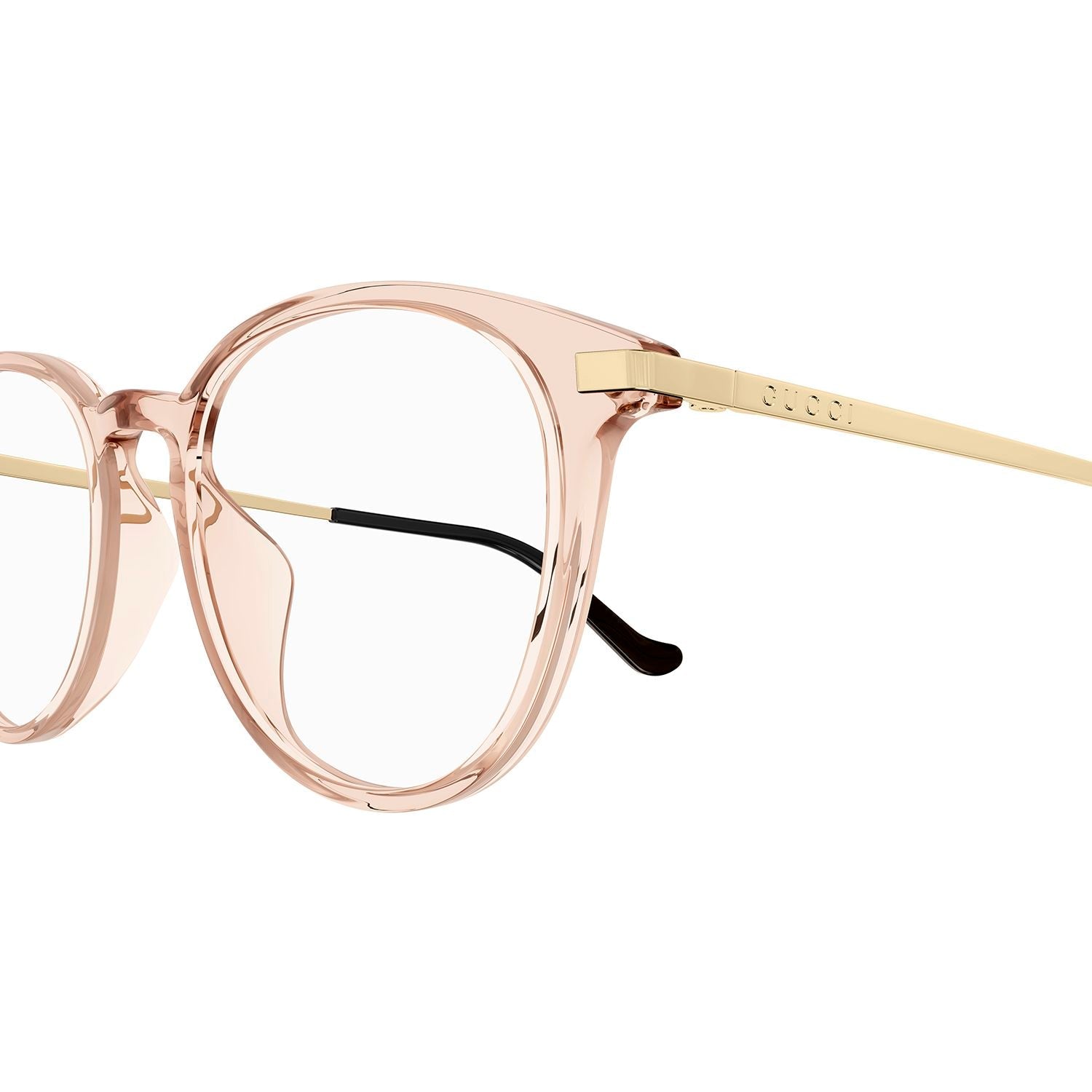 GG1466OA Pink recycled acetate Optical Frames - Shiny Transparent Light Peach