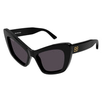 BB0293S Black recycled acetate Sunglasses - Shiny Solid Black