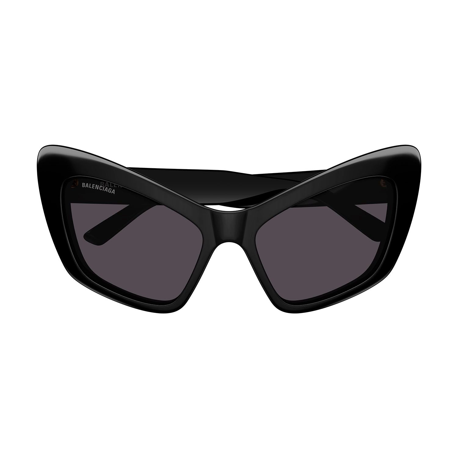 BB0293S Black recycled acetate Sunglasses - Shiny Solid Black
