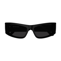 BB0301S Black recycled acetate Sunglasses - Shiny Solid Black