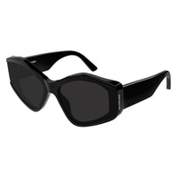 BB0302S Black recycled acetate Sunglasses - Shiny Solid Black
