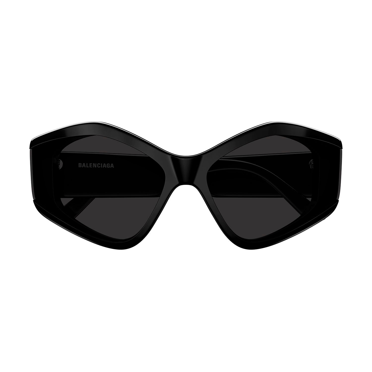 BB0302S Black recycled acetate Sunglasses - Shiny Solid Black