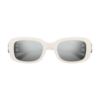 BB0310SK White recycled acetate Sunglasses - Shiny Solid Ivory