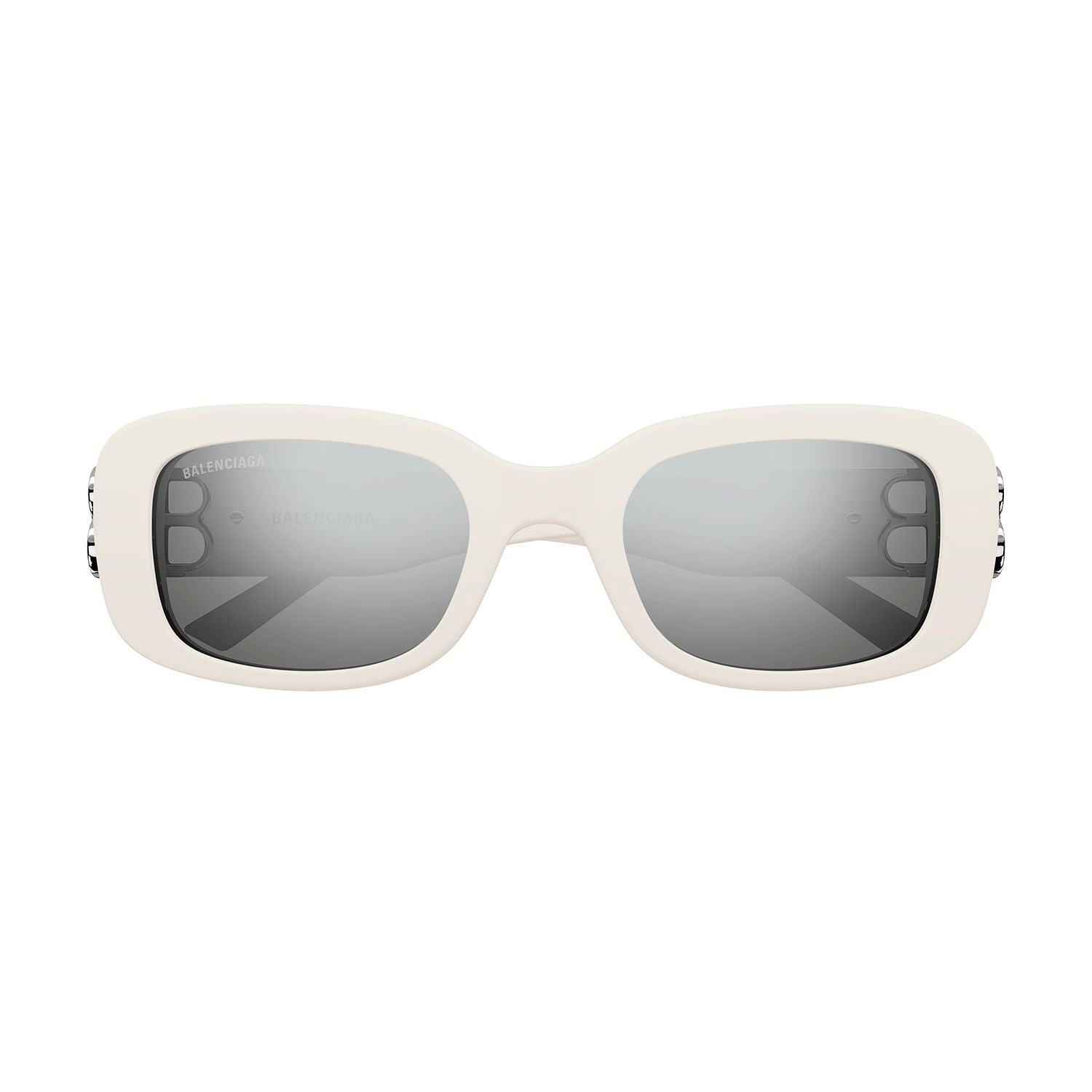 BB0310SK White recycled acetate Sunglasses - Shiny Solid Ivory