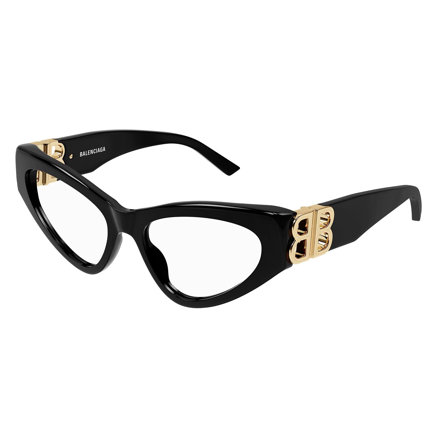 BB0313O Black recycled acetate Optical Frames - Shiny Solid Black