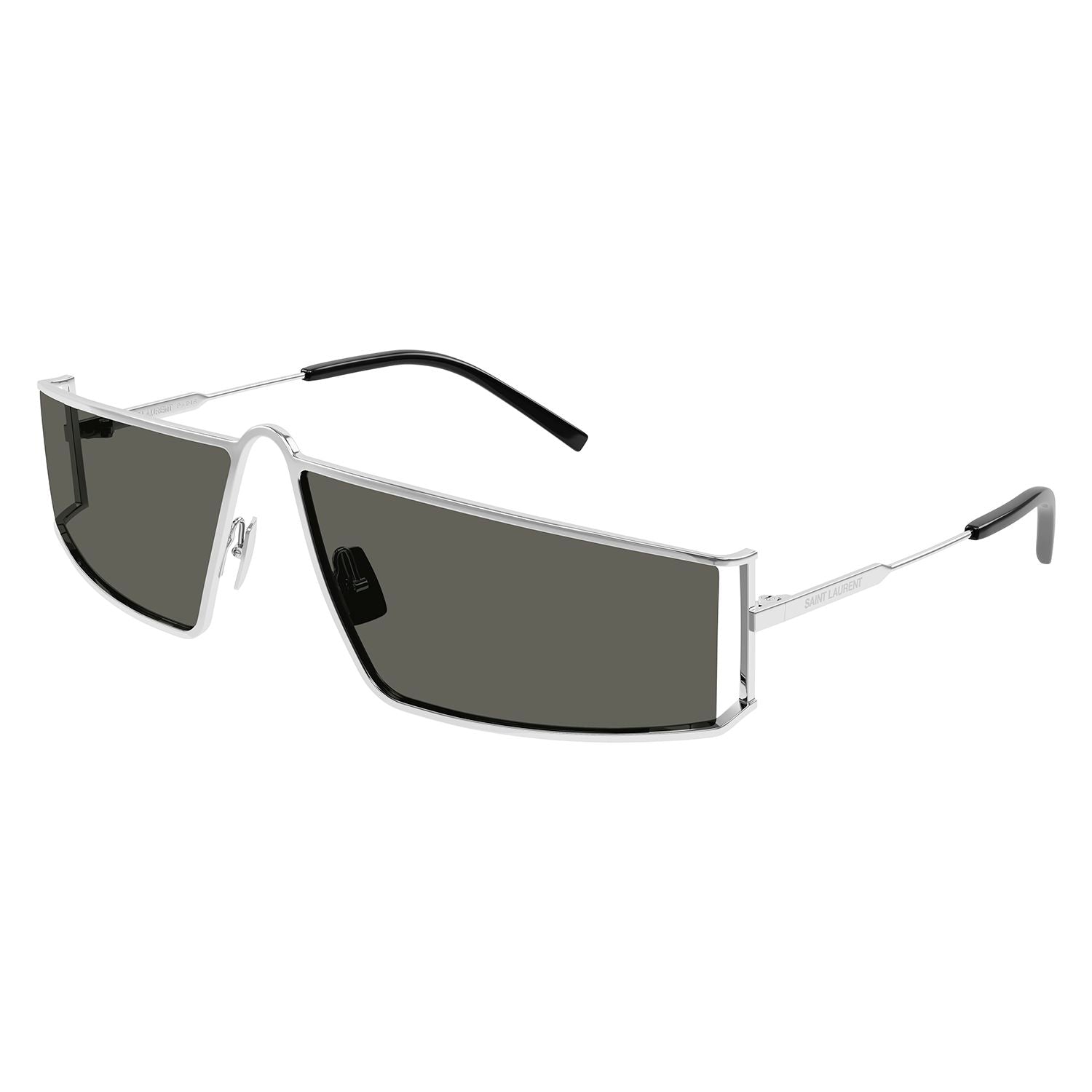 SL 606 Silver metal Sunglasses - Shiny Silver