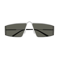 SL 606 Silver metal Sunglasses - Shiny Silver