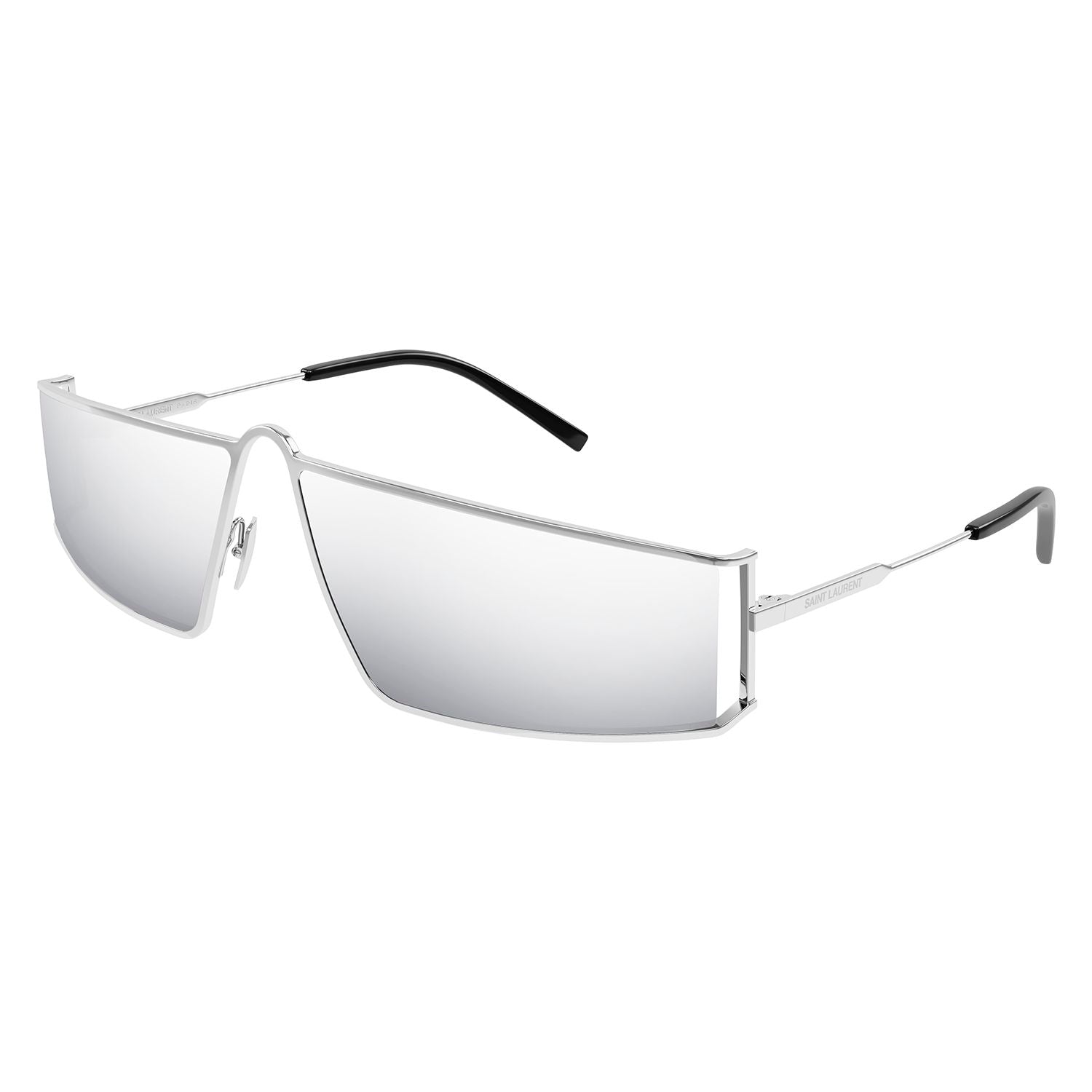 SL 606 Silver metal Sunglasses - Shiny Silver