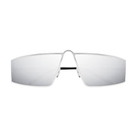 SL 606 Silver metal Sunglasses - Shiny Silver