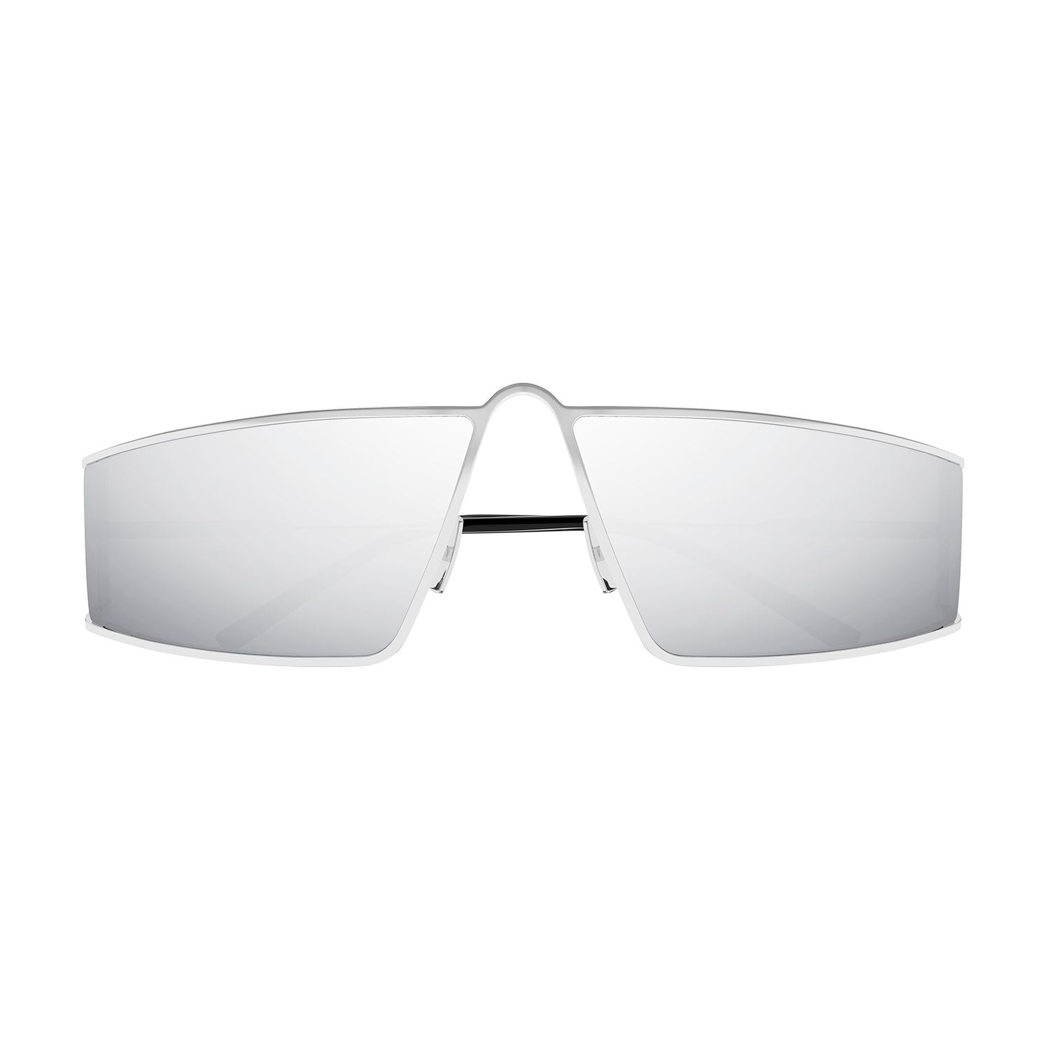 SL 606 Silver metal Sunglasses - Shiny Silver