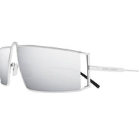 SL 606 Silver metal Sunglasses - Shiny Silver