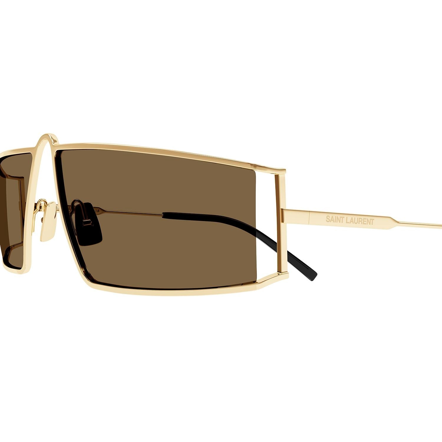 SL 606 Gold metal Sunglasses - Shiny Light Gold