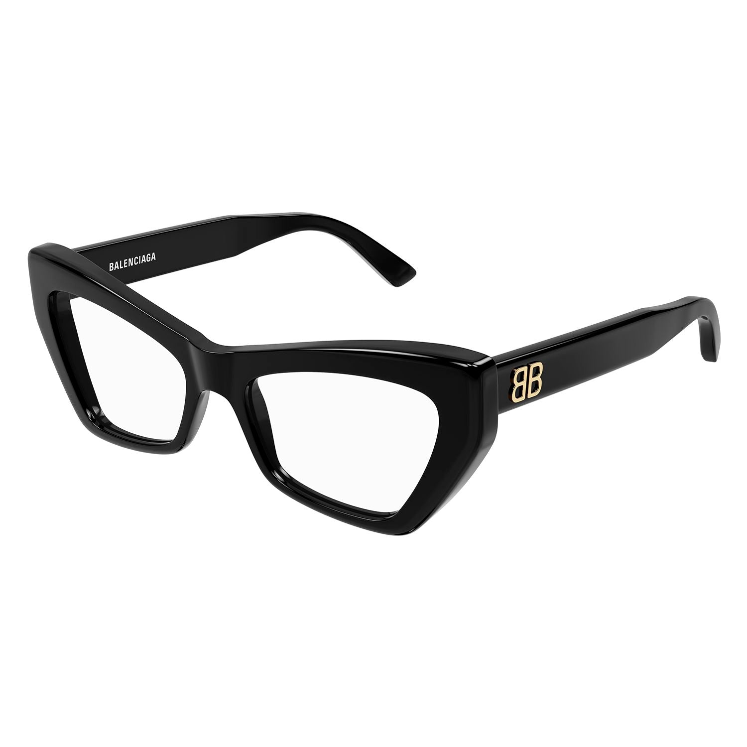 BB0296O Black recycled acetate Optical Frames - Shiny Solid Black
