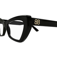 BB0296O Black recycled acetate Optical Frames - Shiny Solid Black