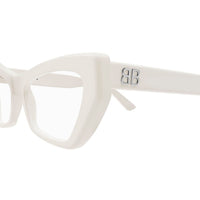 BB0296O White recycled acetate Optical Frames - Shiny Solid Ivory