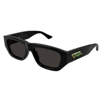 BV1252S Black recycled acetate Sunglasses - Shiny Solid Black