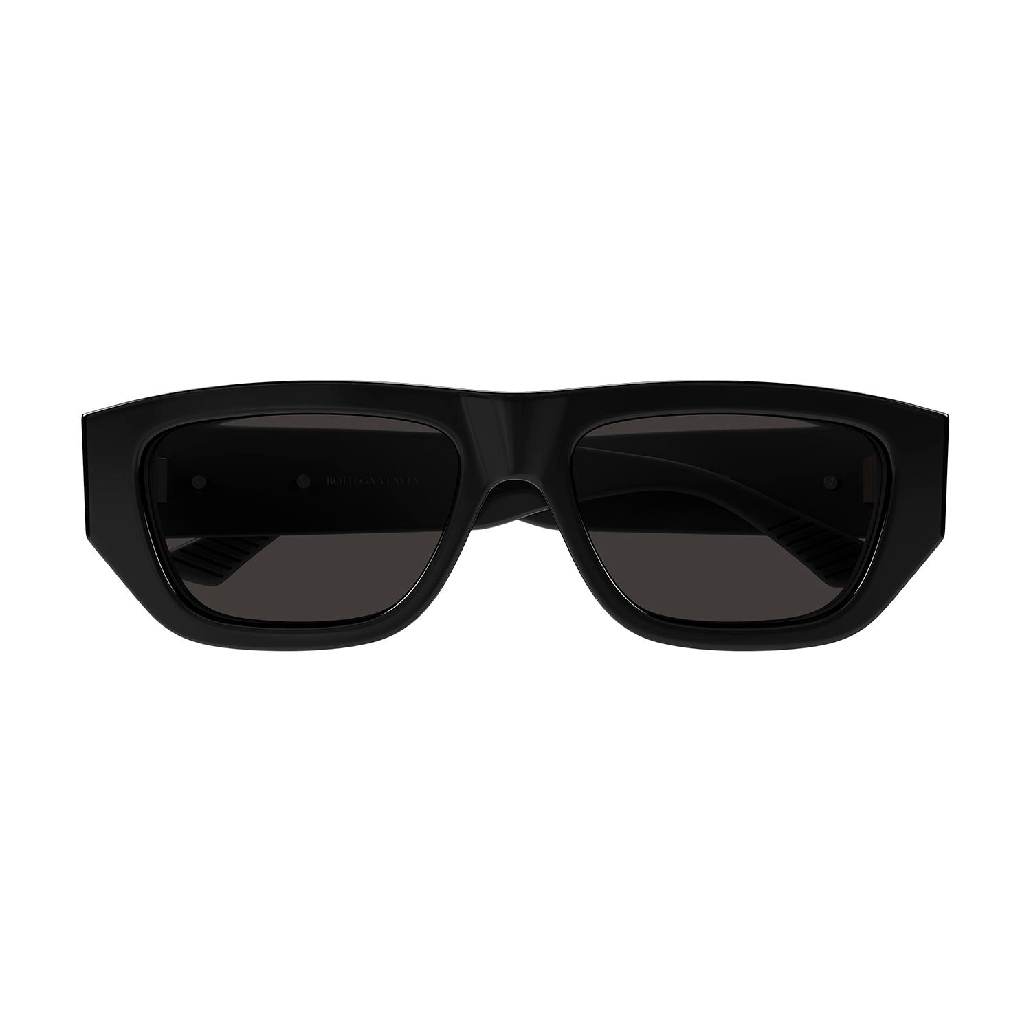 BV1252S Black recycled acetate Sunglasses - Shiny Solid Black