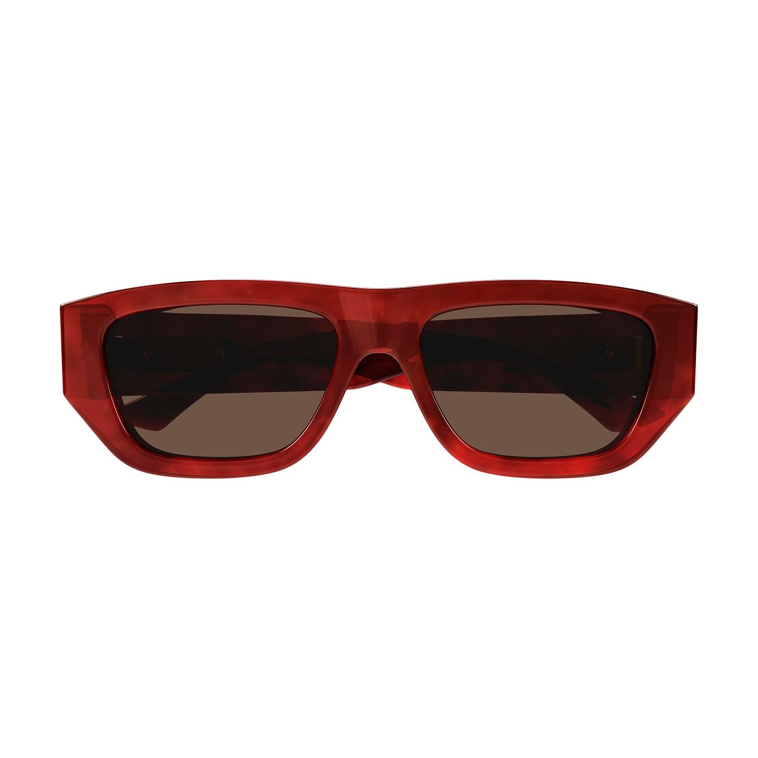 BV1252S Havana recycled acetate Sunglasses - Shiny Reddish Havana