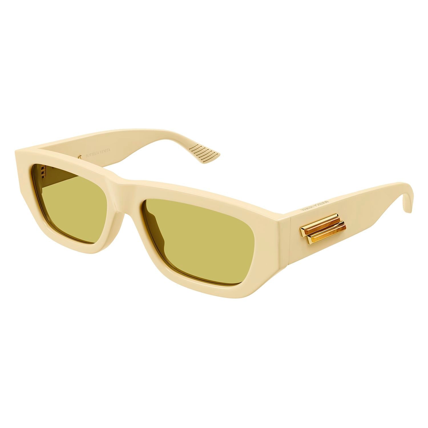 BV1252S Ivory recycled acetate Sunglasses - Shiny Solid Ivory