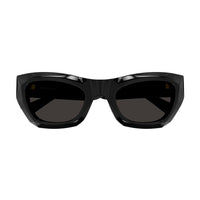 BV1251S Black recycled acetate Sunglasses - Shiny Solid Black