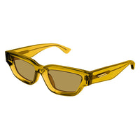 BV1250S Brown injection Sunglasses - Shiny Transparent Mustard
