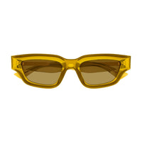 BV1250S Brown injection Sunglasses - Shiny Transparent Mustard