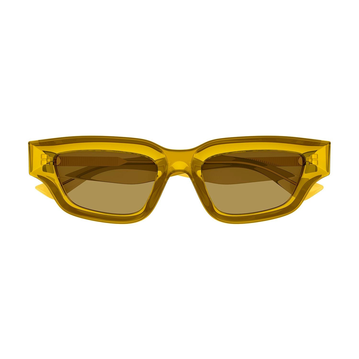 BV1250S Brown injection Sunglasses - Shiny Transparent Mustard