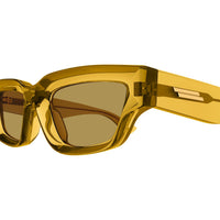 BV1250S Brown injection Sunglasses - Shiny Transparent Mustard