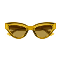 BV1249S Brown injection Sunglasses - Shiny Transparent Mustard