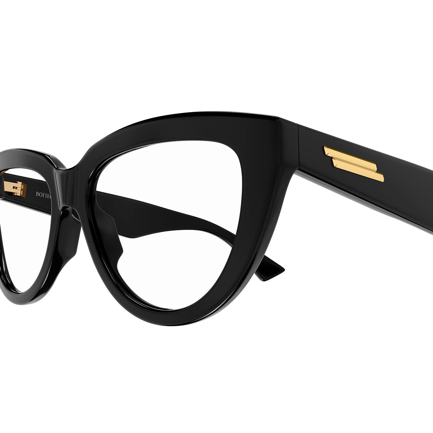 BV1259O Black recycled acetate Optical Frames - Shiny Solid Black