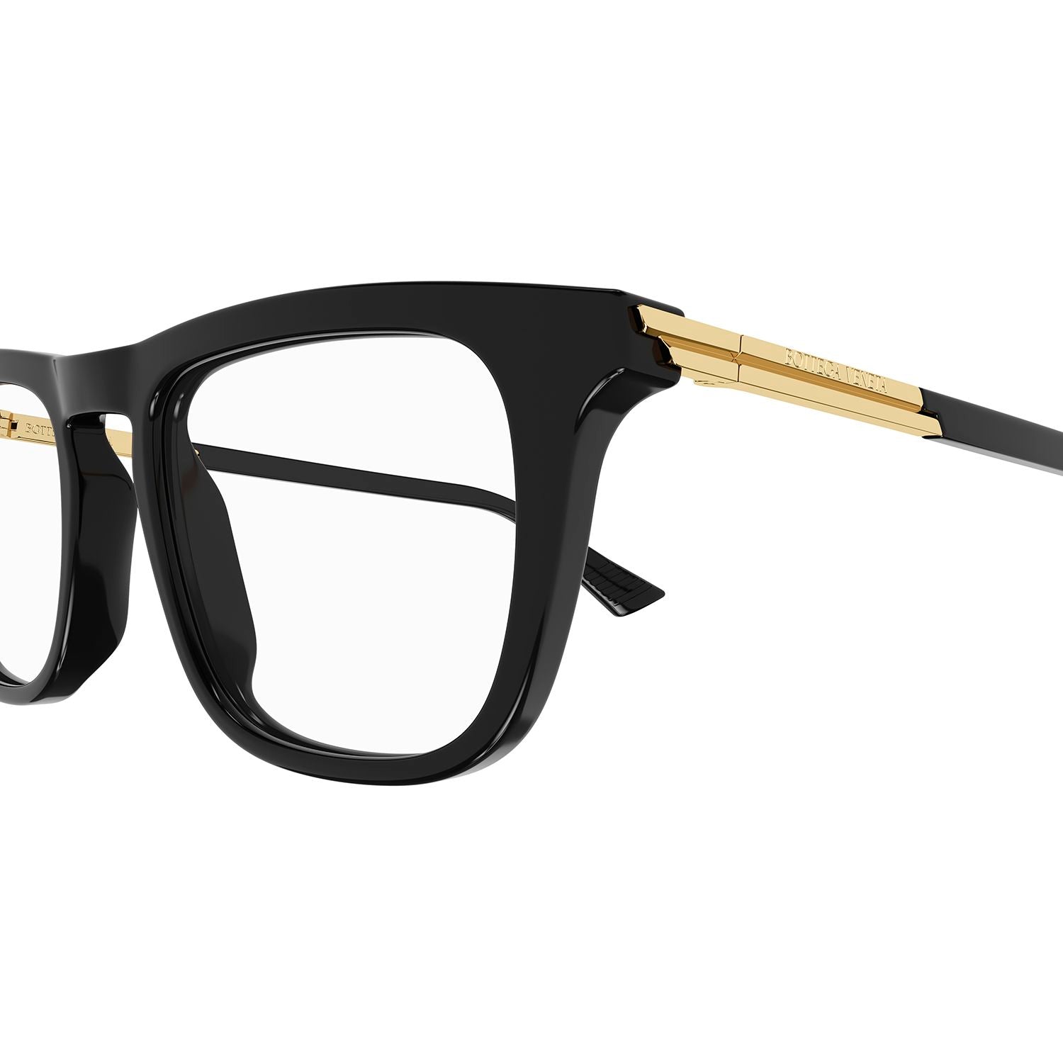 BV1264O Black recycled acetate Optical Frames - Shiny Solid Black