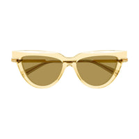 BV1265S Yellow recycled acetate Sunglasses - Shiny Transparent Light Yellow