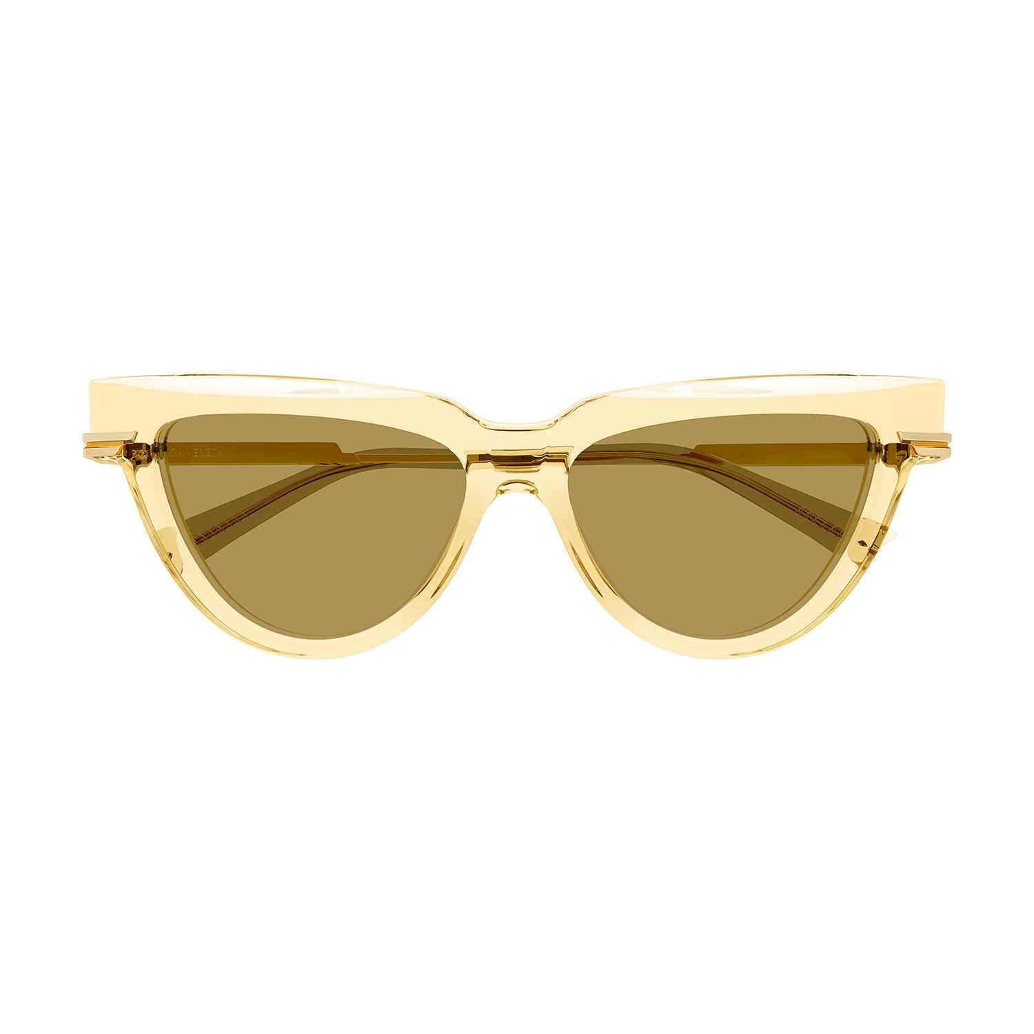BV1265S Yellow recycled acetate Sunglasses - Shiny Transparent Light Yellow