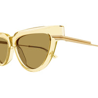 BV1265S Yellow recycled acetate Sunglasses - Shiny Transparent Light Yellow