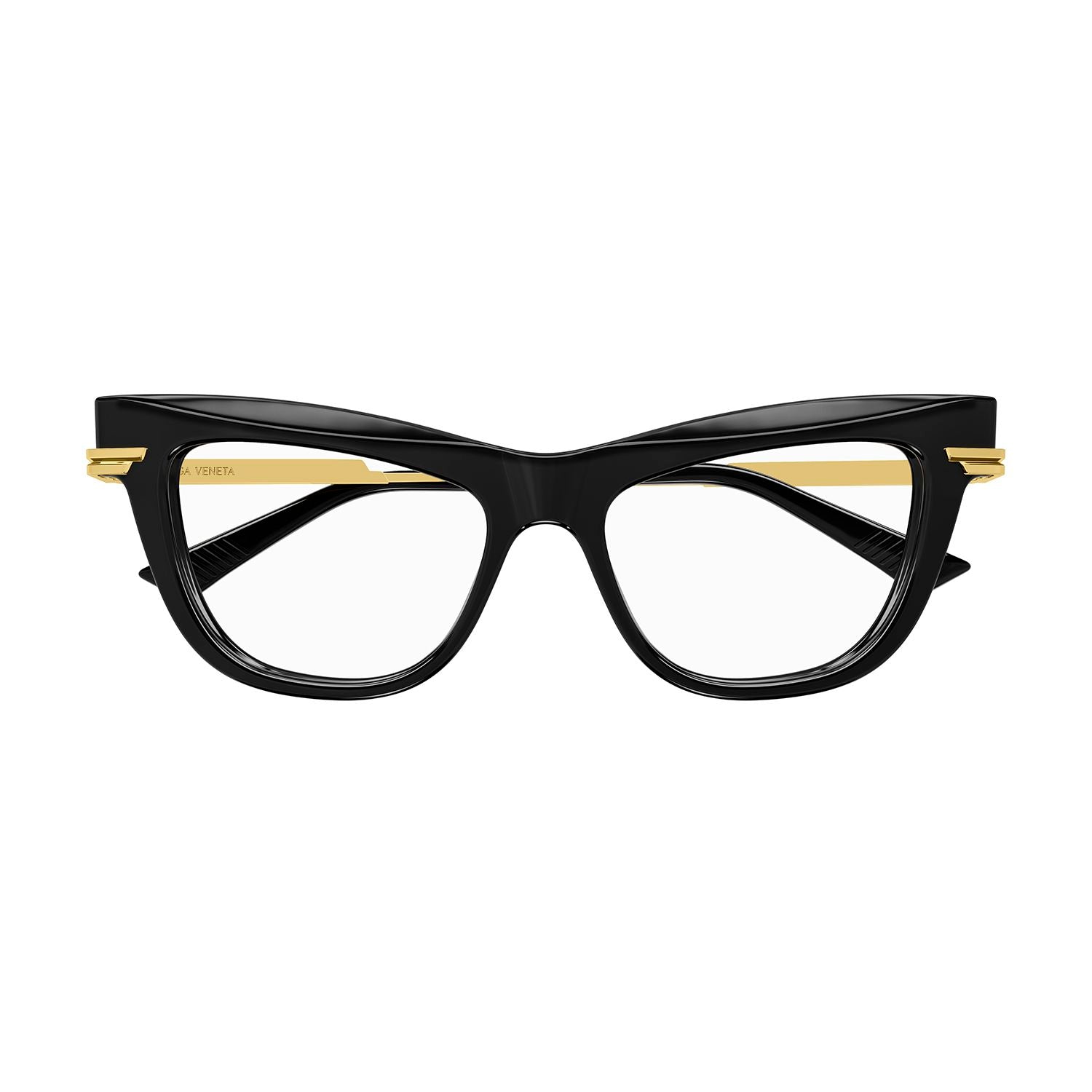 BV1266O Black recycled acetate Optical Frames - Shiny Solid Black