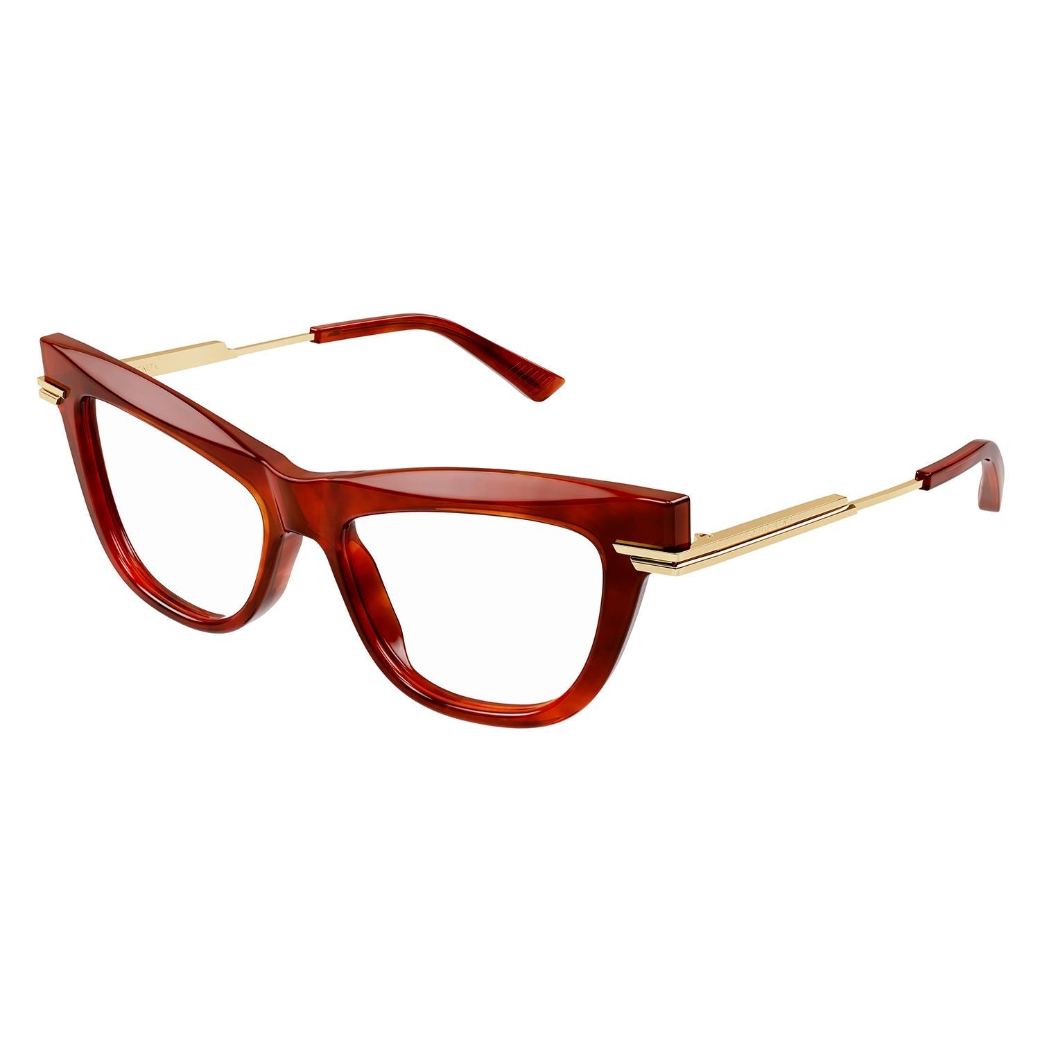 BV1266O Havana recycled acetate Optical Frames - Shiny Reddish Havana