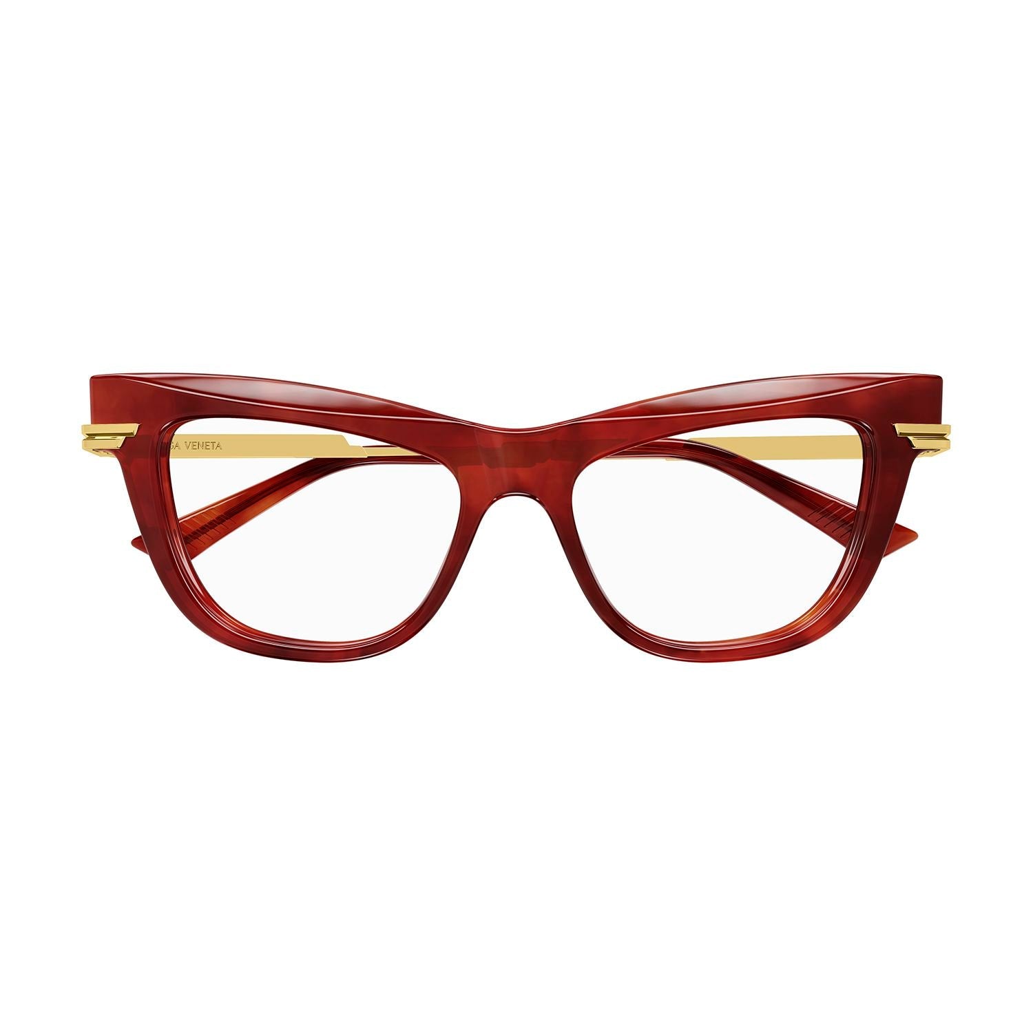 BV1266O Havana recycled acetate Optical Frames - Shiny Reddish Havana