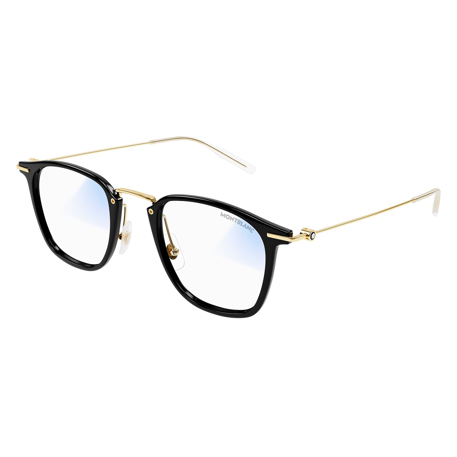 MB0295S Black injection Sunglasses - Shiny Solid Black & Light Gold