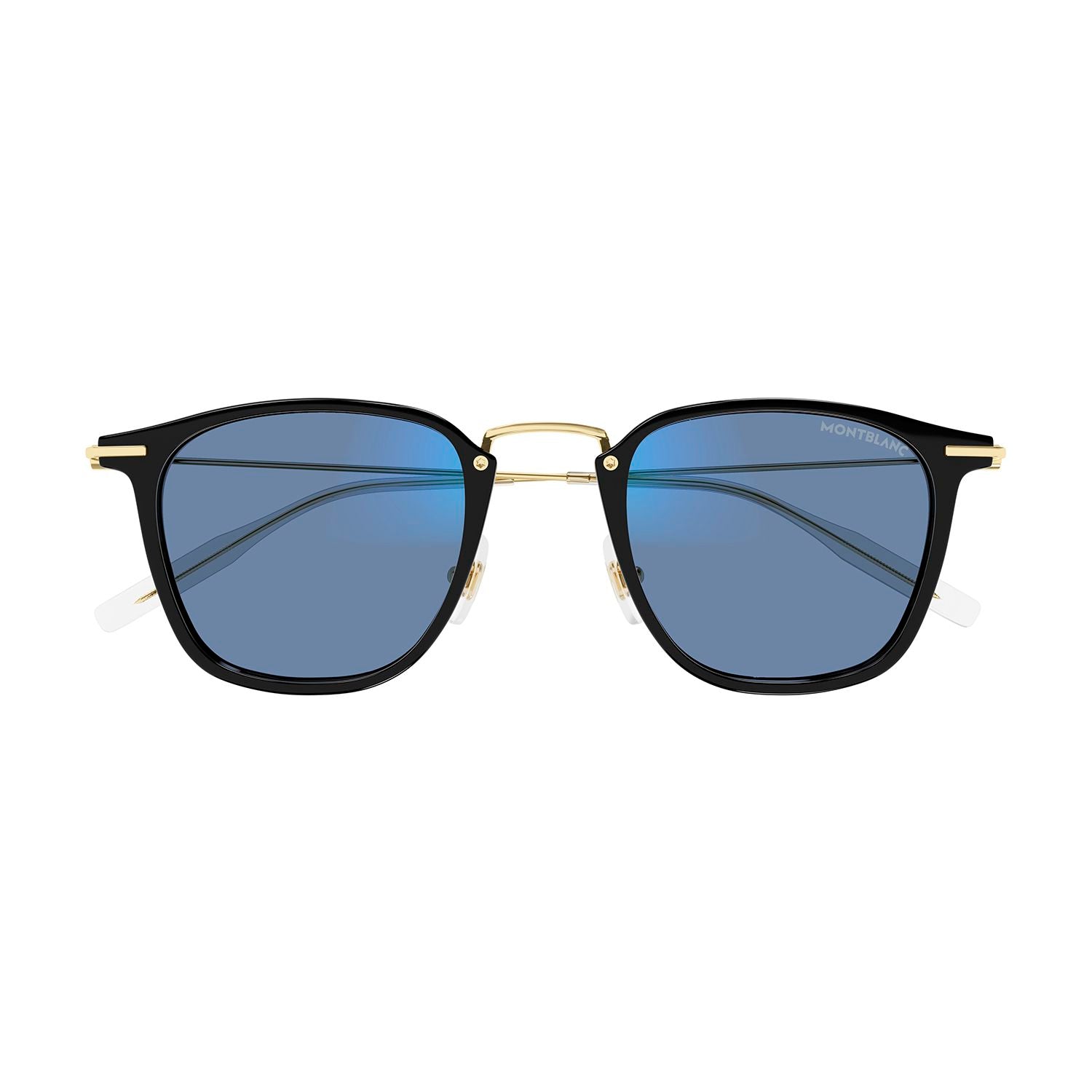MB0295S Black injection Sunglasses - Shiny Solid Black & Light Gold