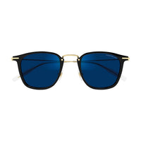 MB0295S Black injection Sunglasses - Shiny Solid Black & Light Gold