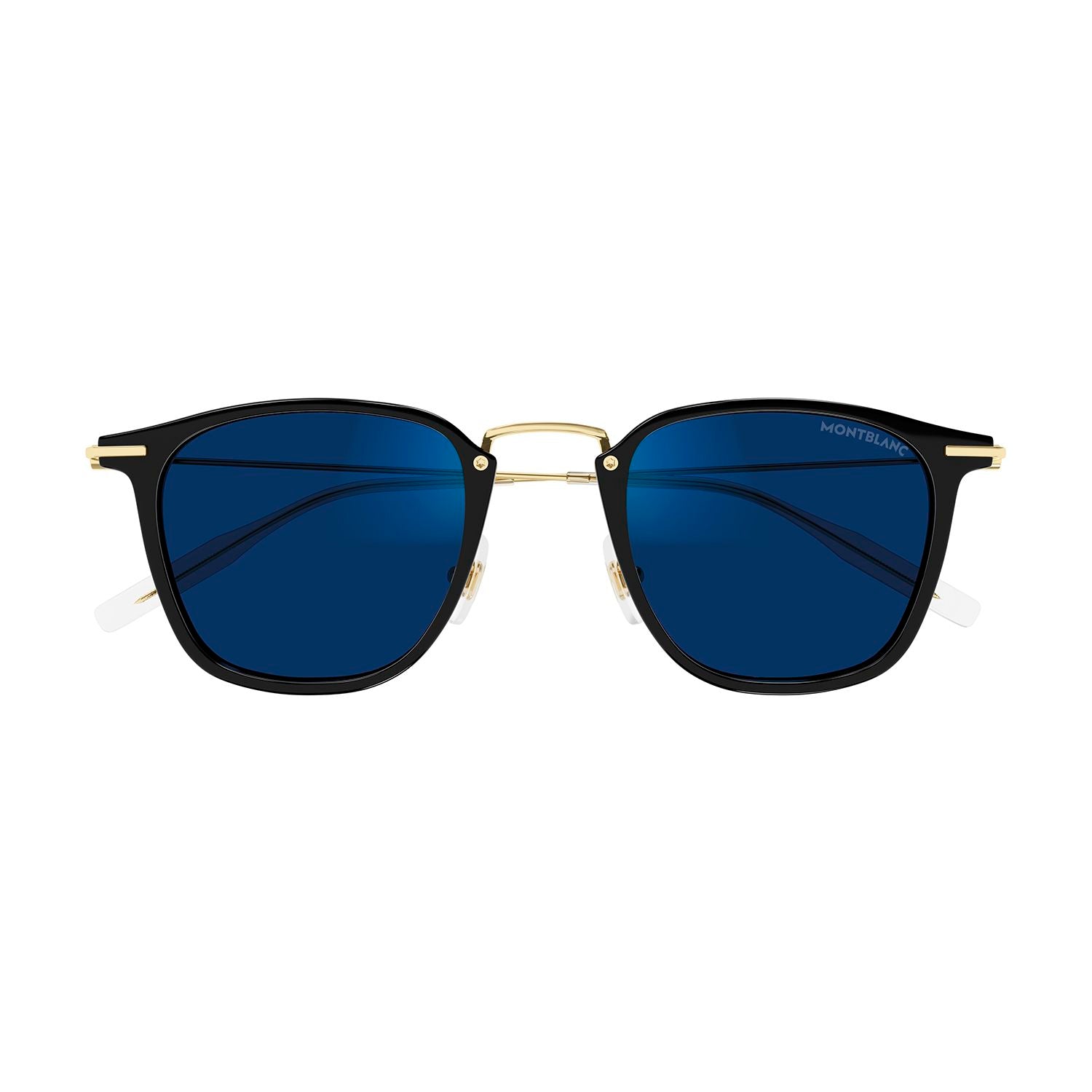 MB0295S Black injection Sunglasses - Shiny Solid Black & Light Gold