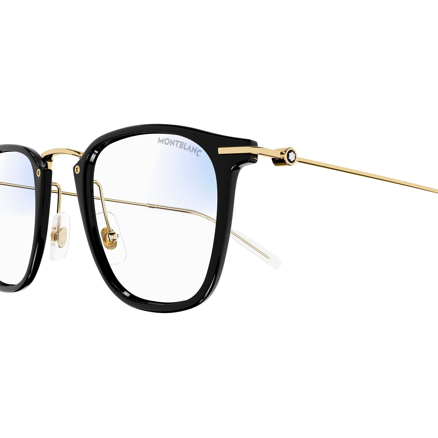 MB0295S Black injection Sunglasses - Shiny Solid Black & Light Gold
