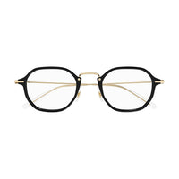MB0296O Black injection Optical Frames - Shiny Solid Black & Light Gold