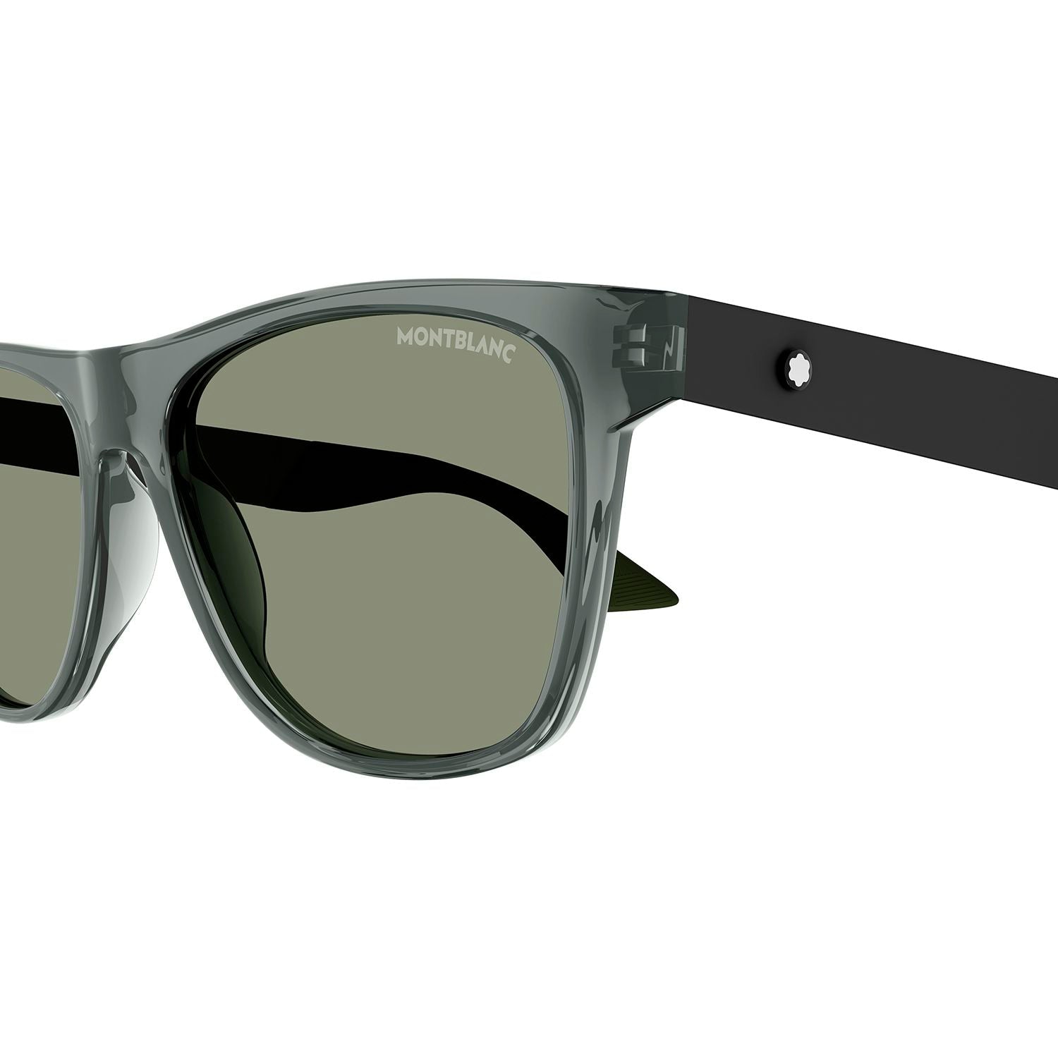 MB0298S Grey recycled acetate Sunglasses - Shiny Transparent Grey