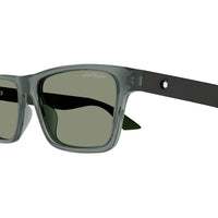 MB0299S Grey recycled acetate Sunglasses - Shiny Transparent Grey
