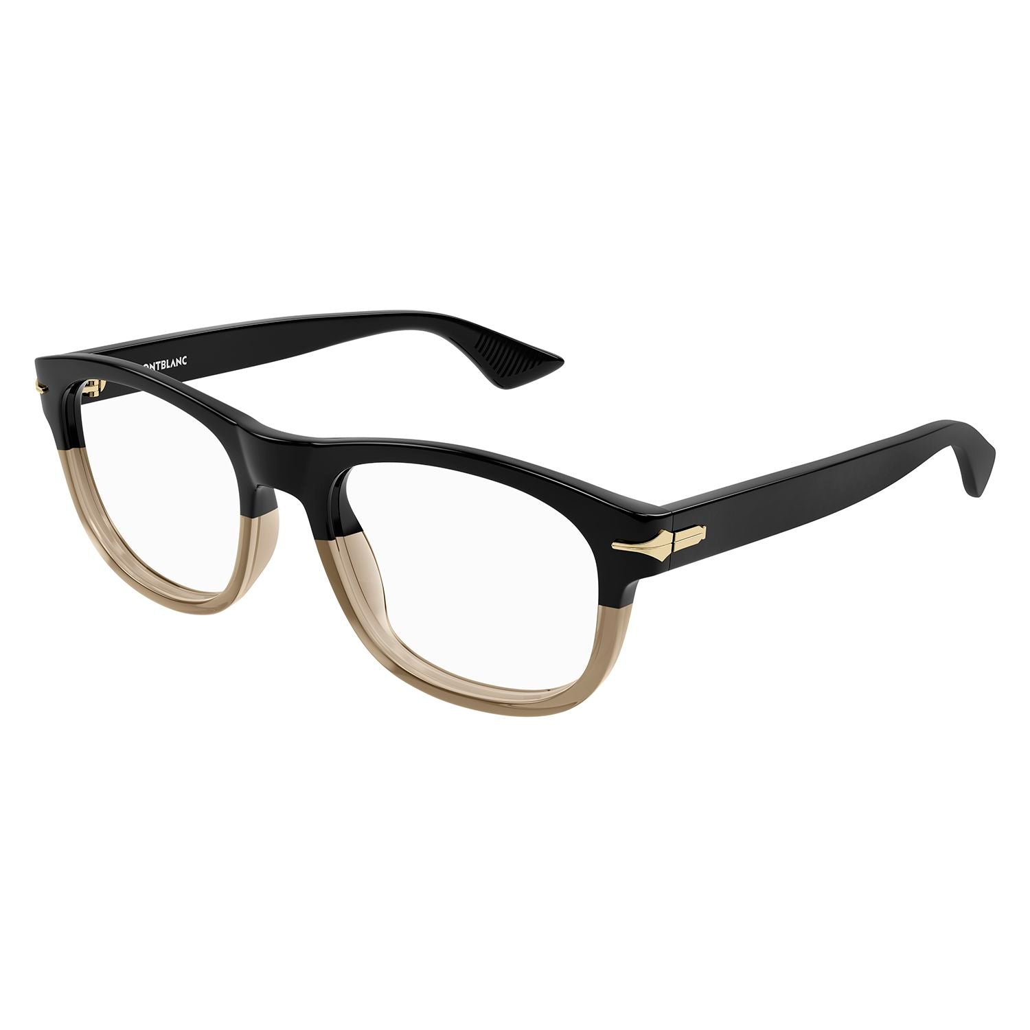 MB0306O Black recycled acetate Optical Frames - Shiny Solid Black