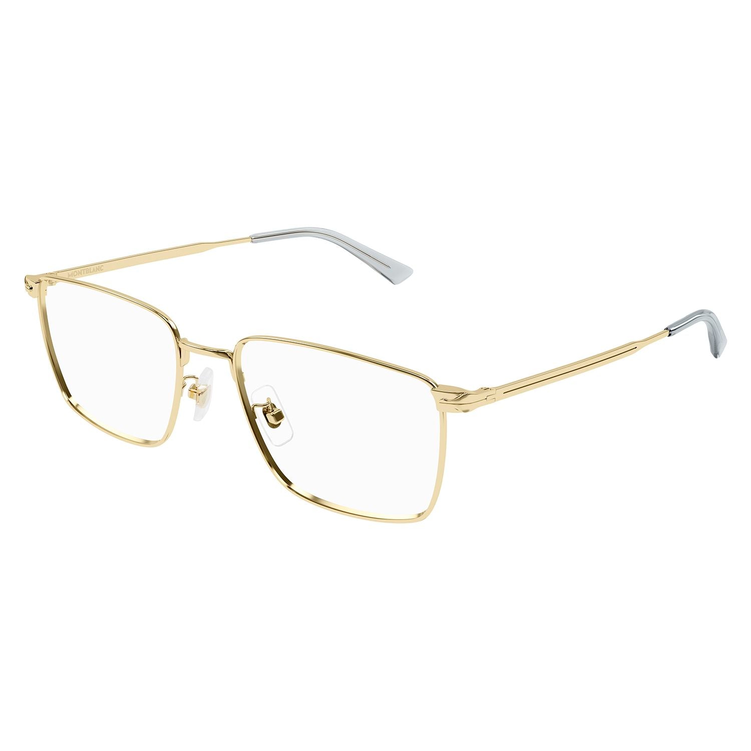 MB0308O Gold metal Optical Frames - Shiny Light Gold