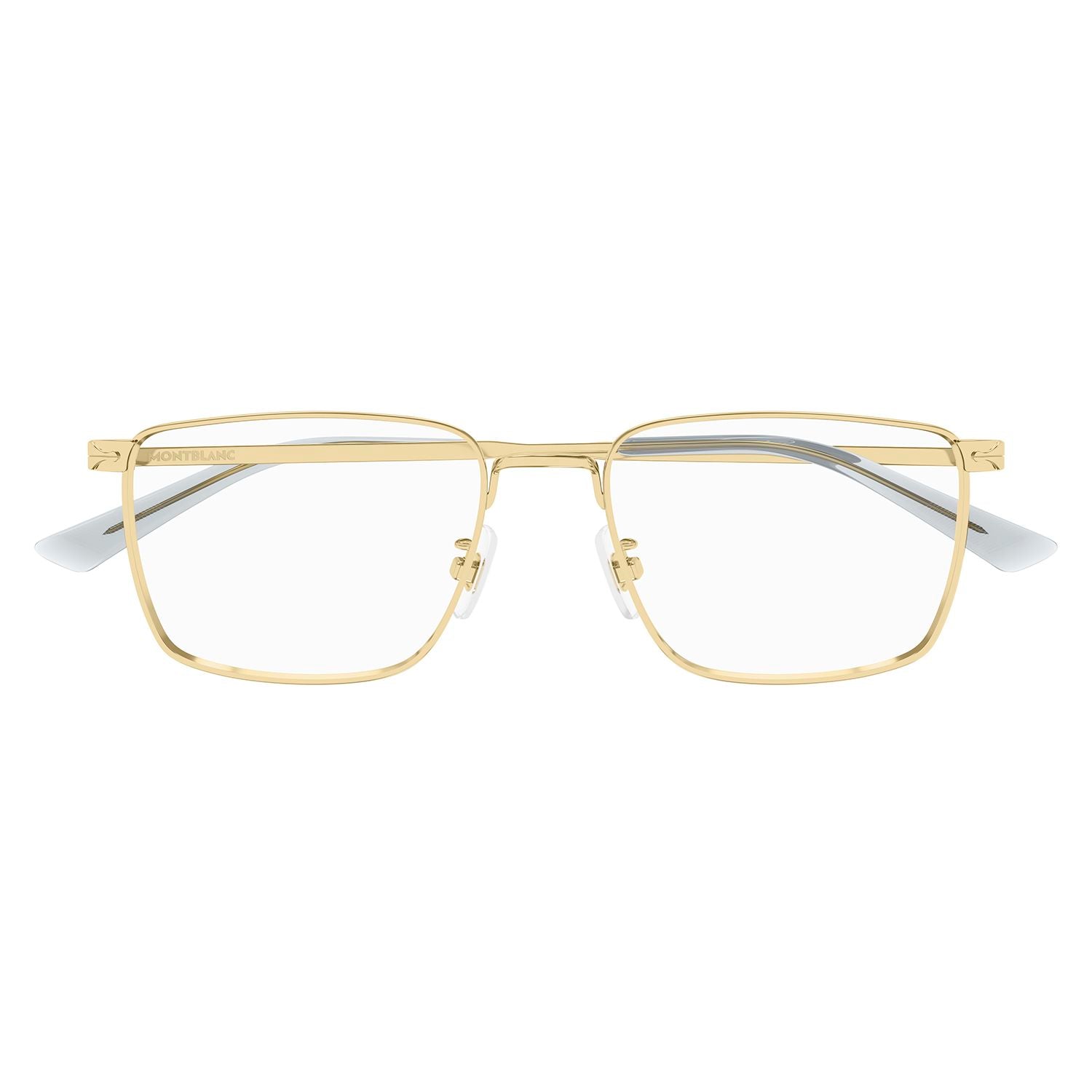 MB0308O Gold metal Optical Frames - Shiny Light Gold